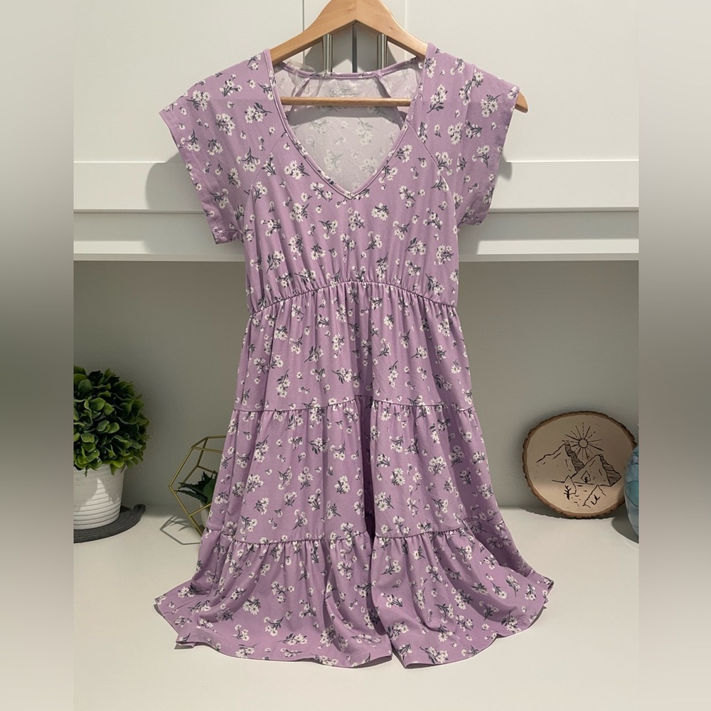 NOBO Lilac Floral Skater Dress
